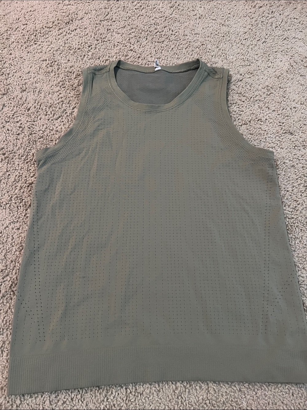 Athleta Olive Green Women’s  Perforated Tank Top